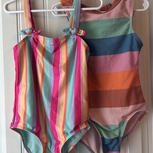 Target Kids Swim One Piece - Multicolor Stripes